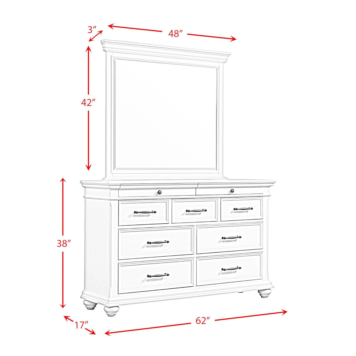 Picket House Furnishings Brooks Queen Platform Storage 6PC Bedroom Set in Grey