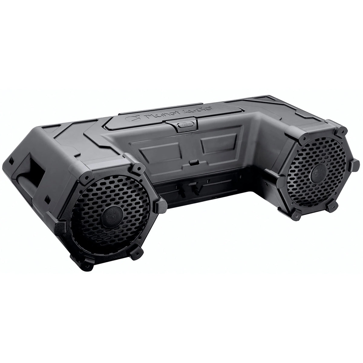 Planet Audio PATV85 ATV UTV Speaker System - 8 Inch Full Range Speakers, 1.5 Inch Tweeters, IPX5 Weatherproof, Bluetooth Audio, Built-in Amplifier, Built-in LED Lightbar, Hook Up To Stereo