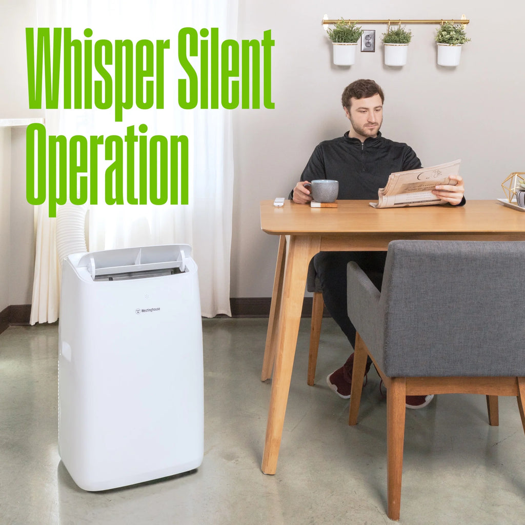 Westinghouse 12,000 BTU Portable Air Conditioner & Dehumidifier with Remote & Smart App, up to 550 Sq Ft