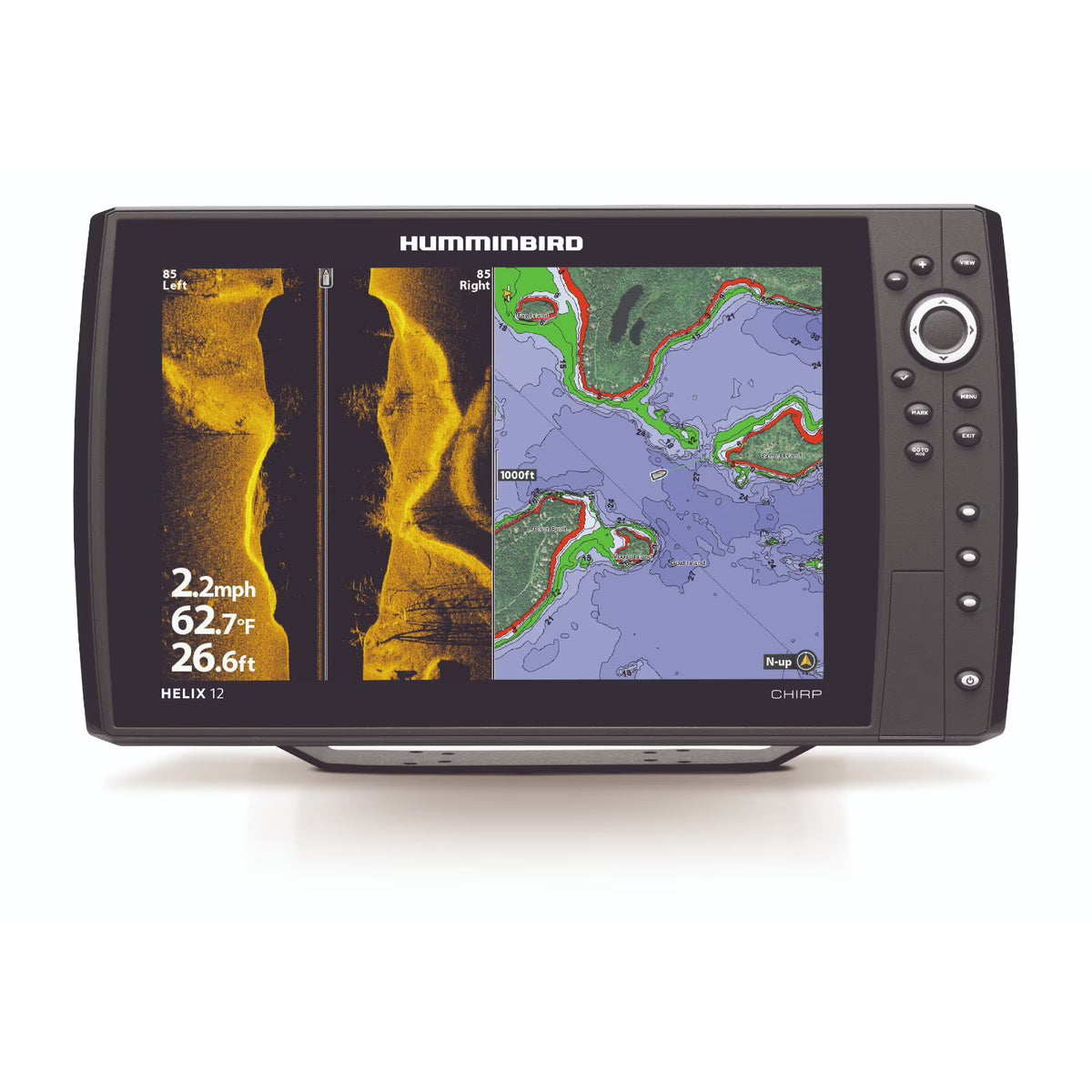 Humminbird Helix 12 CHIRP MEGA SI+ Fishfinder/Chartplotter/GPS G4N