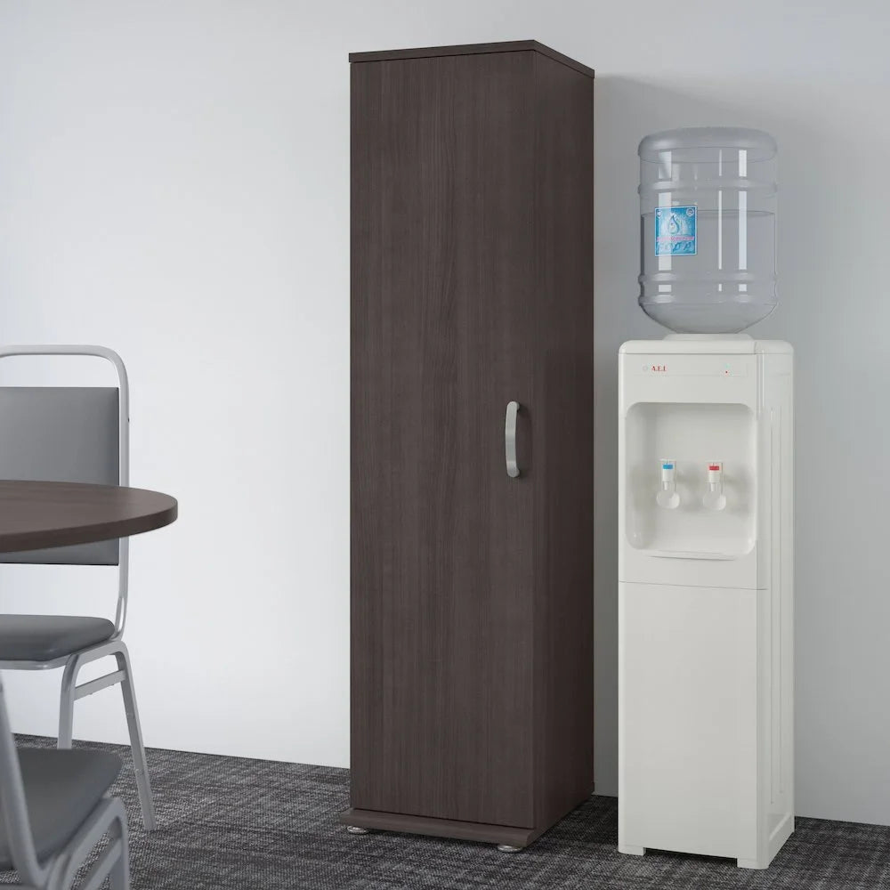 Universal Tall Narrow Storage Cabinet in Platinum Gray - Engineered Wood