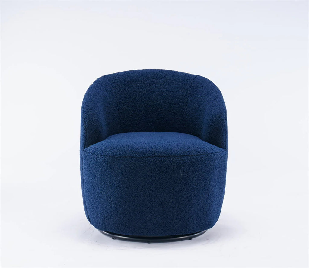 Swivel Accent Chair,Modern 360°Swivel Barrel Chair Leisure Chair,Accent Round Barrel Chair Reading Chair,Round Bucket Arm Chair with Comfy Tufted Back for Living Room Bedroom,Light Pink