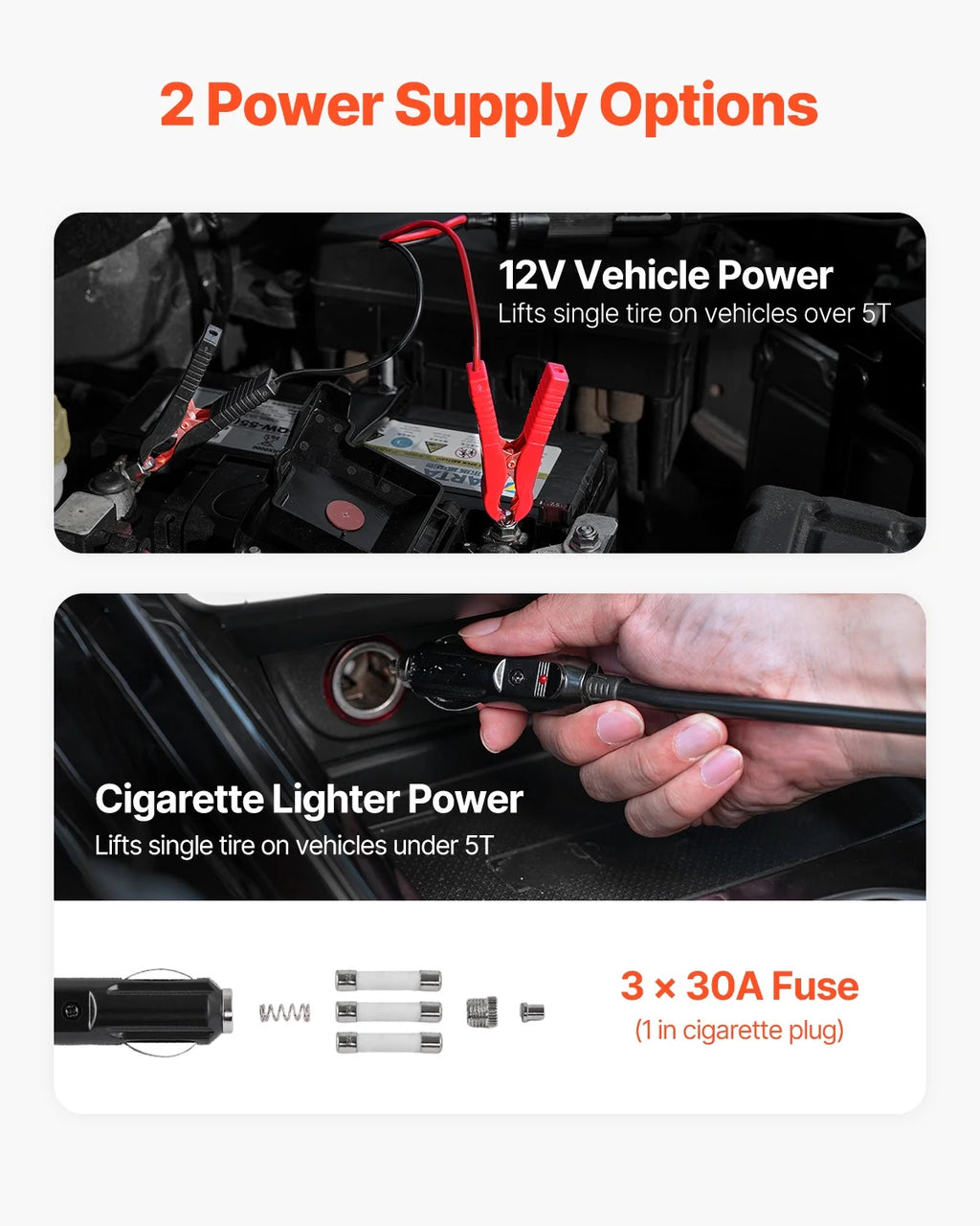 KFFKFF Electric Car Jack, Capacity of 5 Tons/11000 lbs, Integrated Inflator Electric Scissor Jack, 12V Tyre Swap Tool with Electric Torque Wrench & Illuminated LED, Compact Jack Set