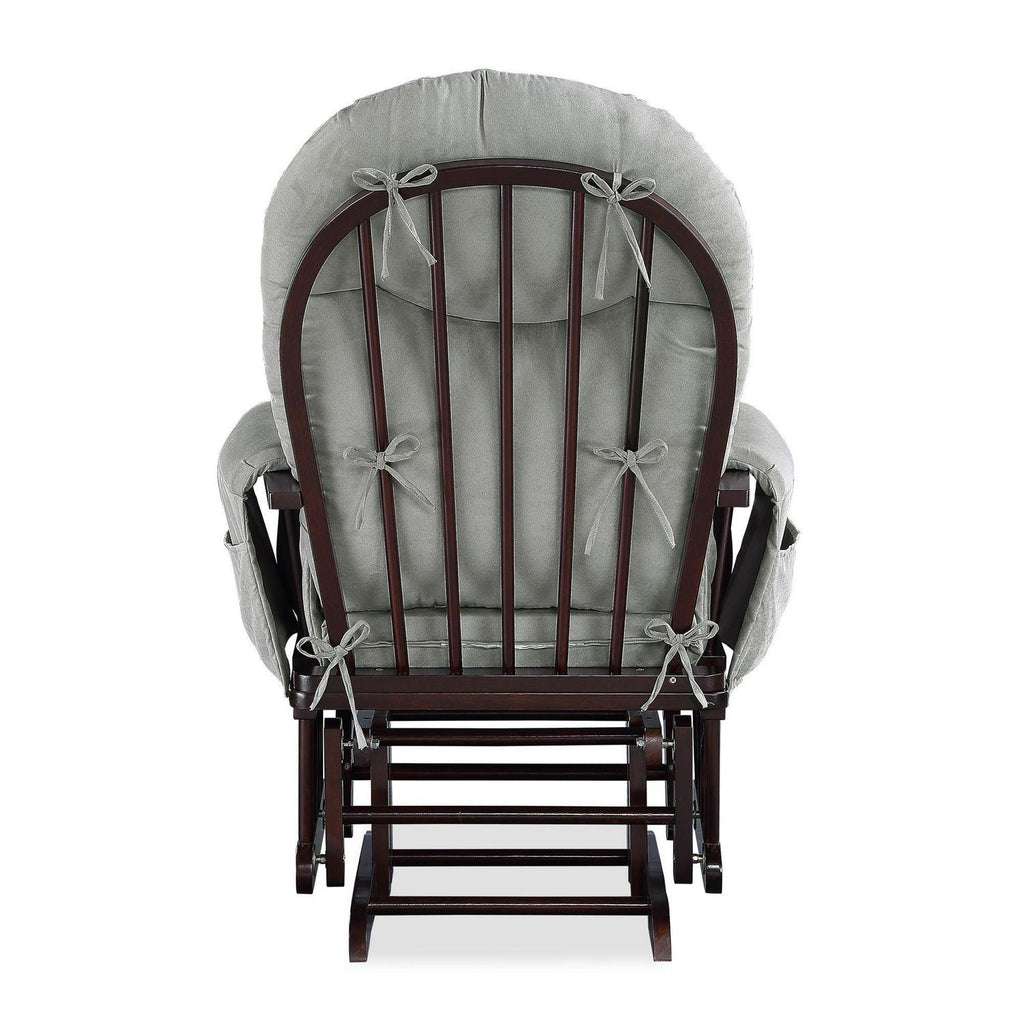Baby Relax Huntington Glider Rocker. Gray and Espresso