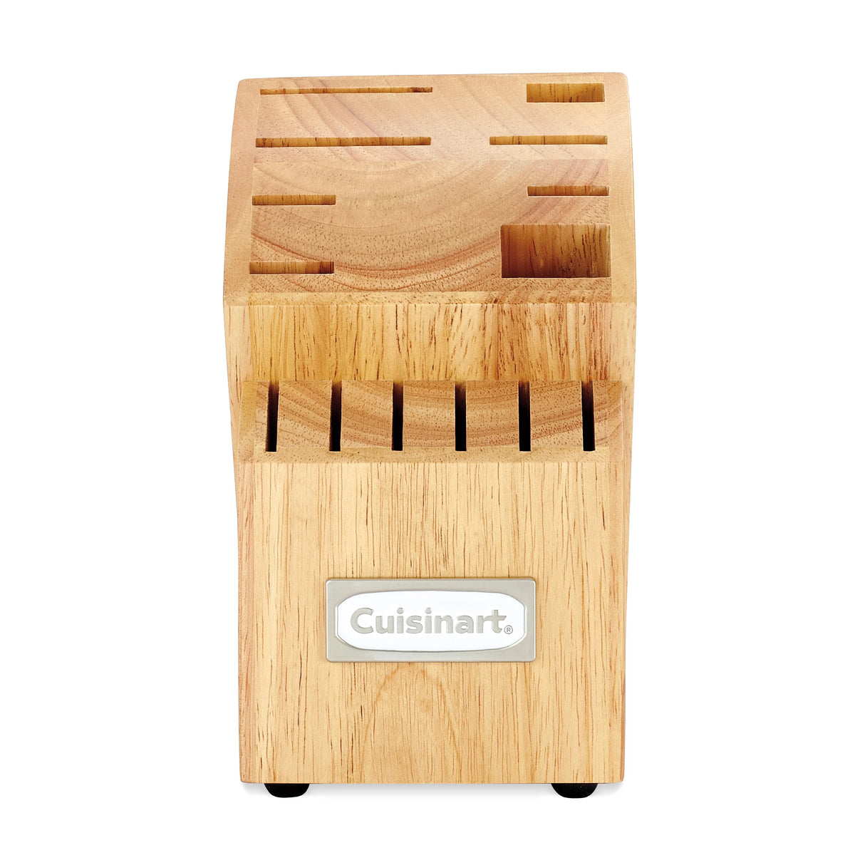 Cuisinart C77WTR-15PG Triple Rivet Collection 15-Piece Cutlery Block Set, White/Grey
