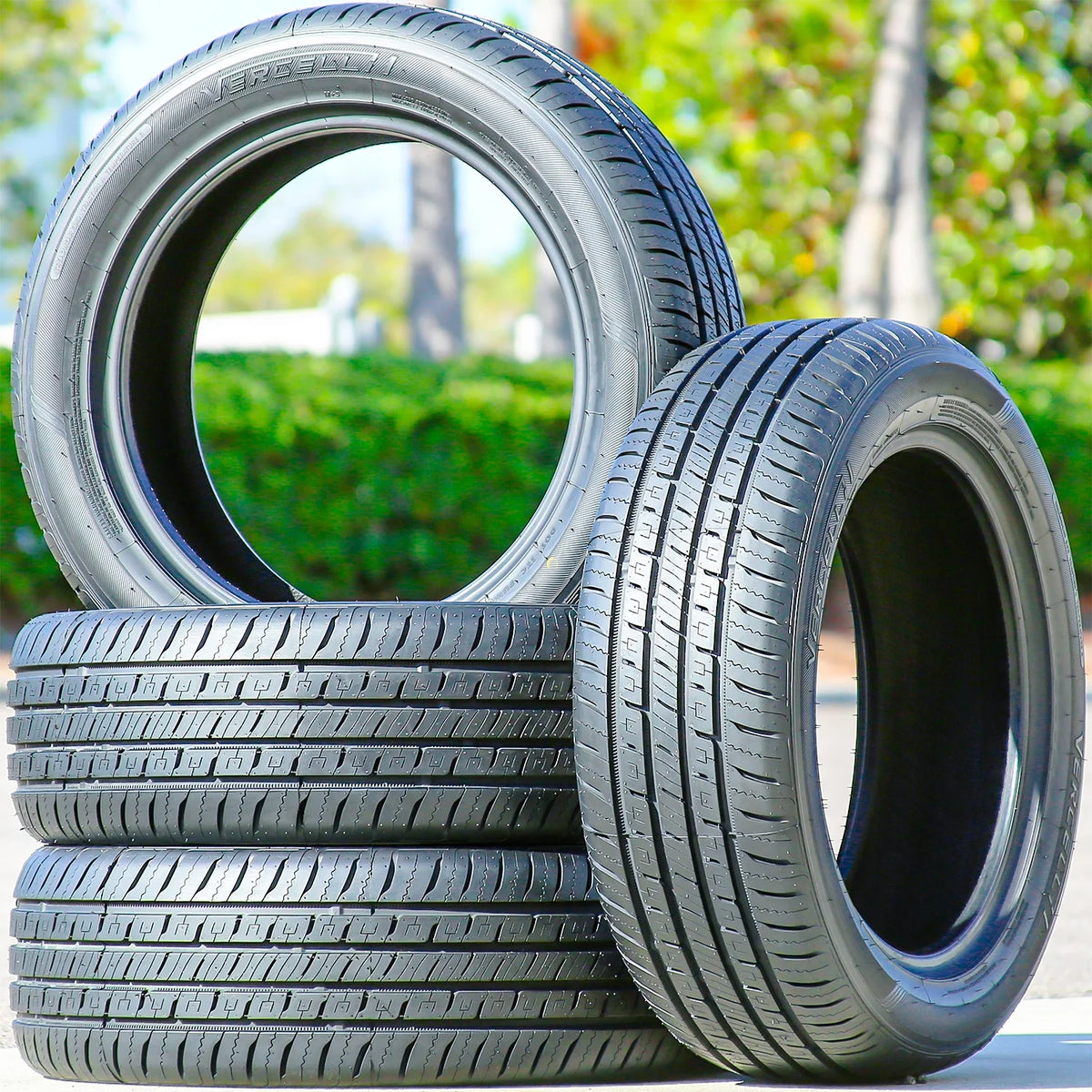 Set of 4 (FOUR) Vercelli Strada I 255/55R18 109V XL A/S All Season Tires Fits: 2014-15 BMW X5 sDrive35i, 2011-13 BMW X5 xDrive35d