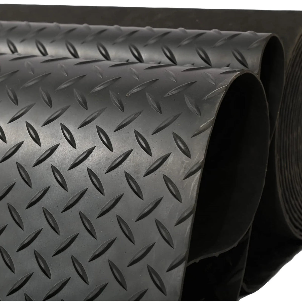 Heavy Duty Garage Flooring Mat Roll 2.5MM Thick Anti-Slip Trailer Floor Covering Raised Mat