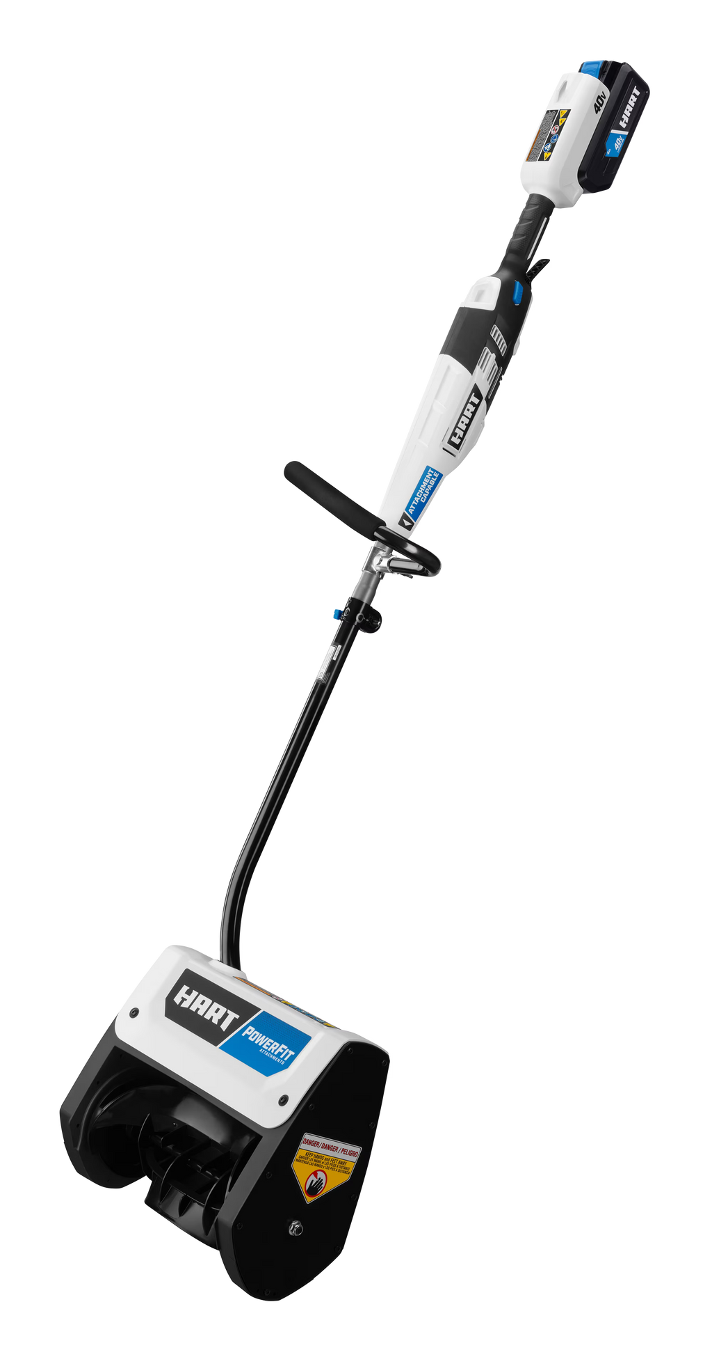 HART 40-Volt 12-inch Single Stage Battery-Powered Snow Shovel Kit, (1) 4.0Ah Lithium-Ion Battery