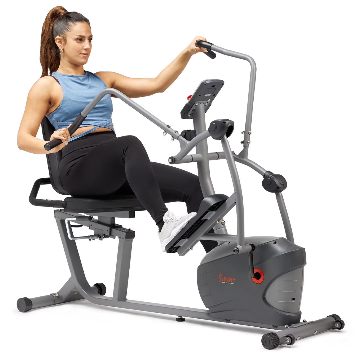 Sunny Health & Fitness Performance Interactive Series Recumbent Elliptical Trainer