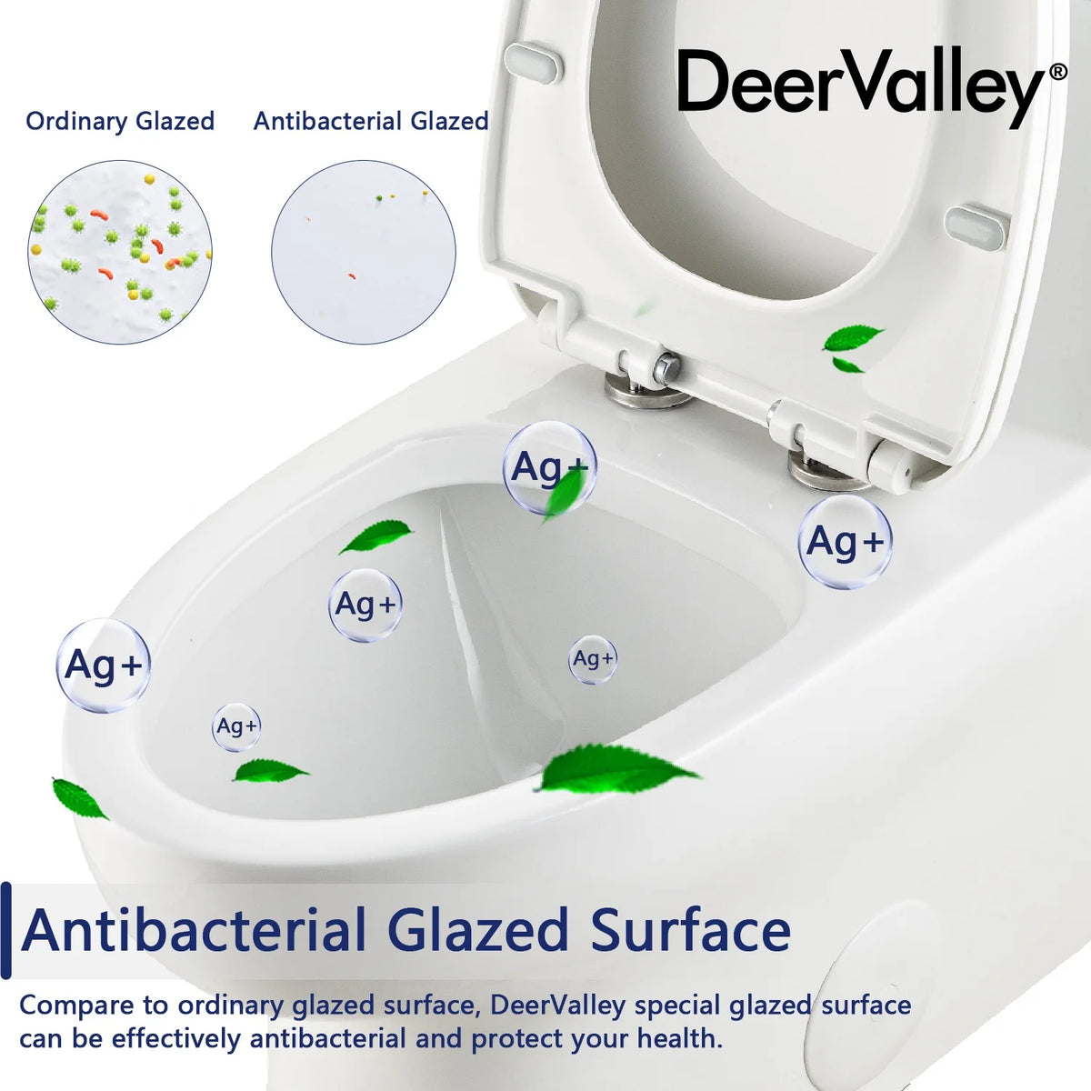DeerValley Ally 10 in. Rough in Size 1-Piece 0.8/1.28 GPF Dual Flush Elongated Toilet in White, Seat Included