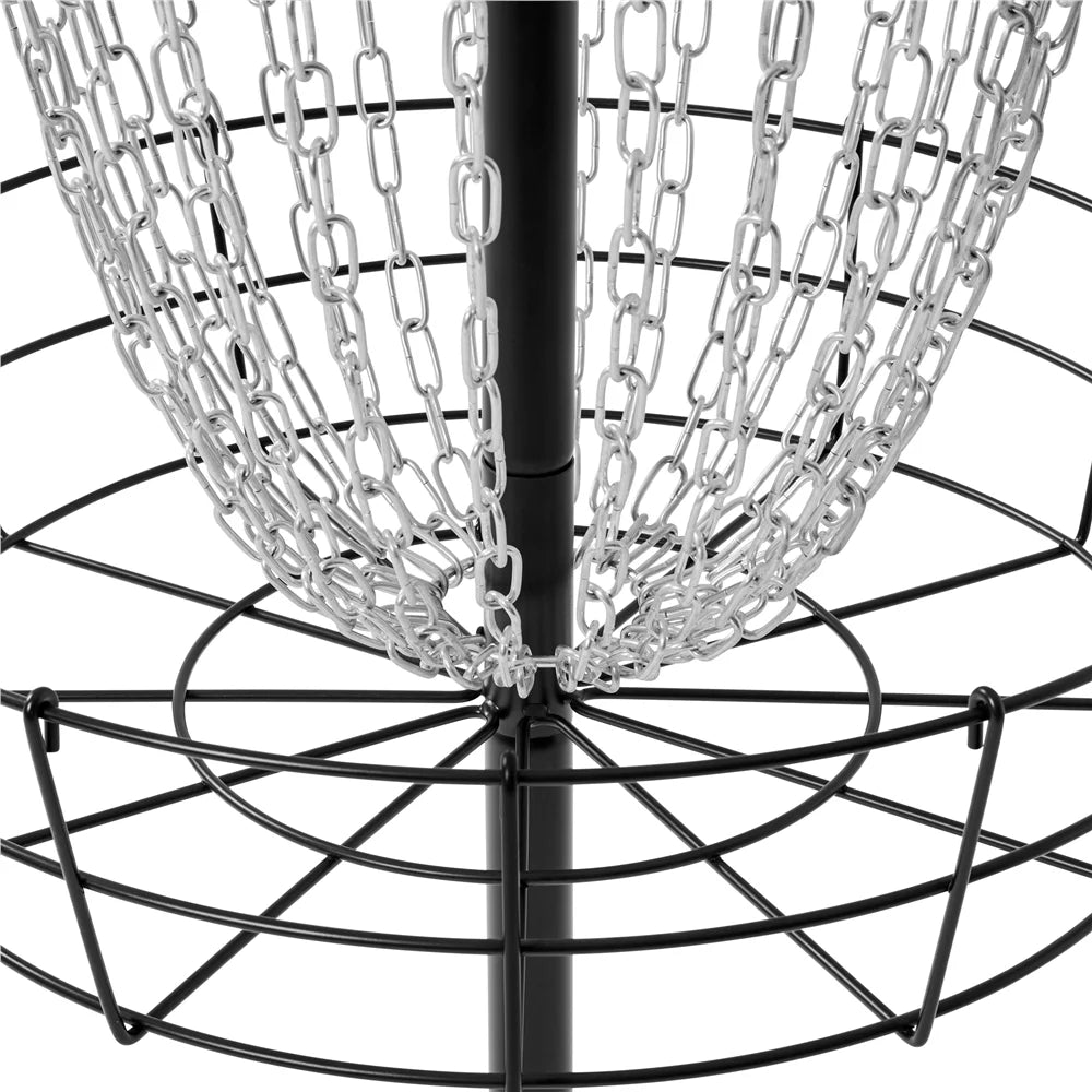 Yaheetech 24-Chain Disc Golf Basket with 3 discs and Carrying Bag, Black