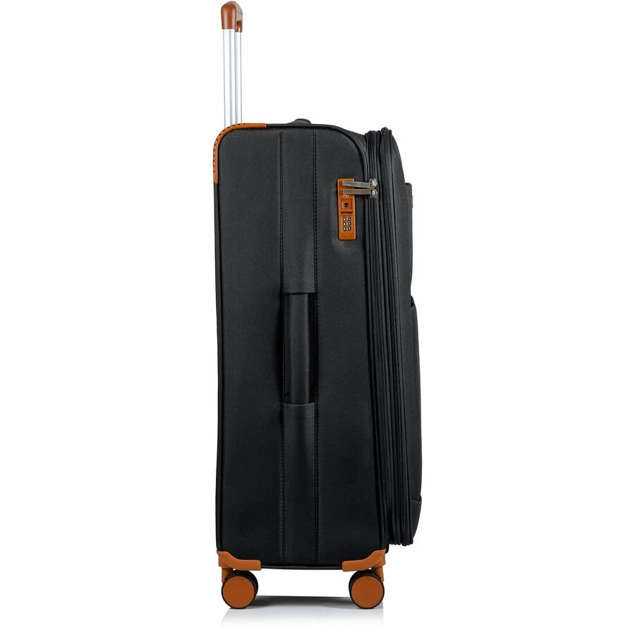 CHAMPS Classic Collection, 3-piece Softside Luggage set, Black