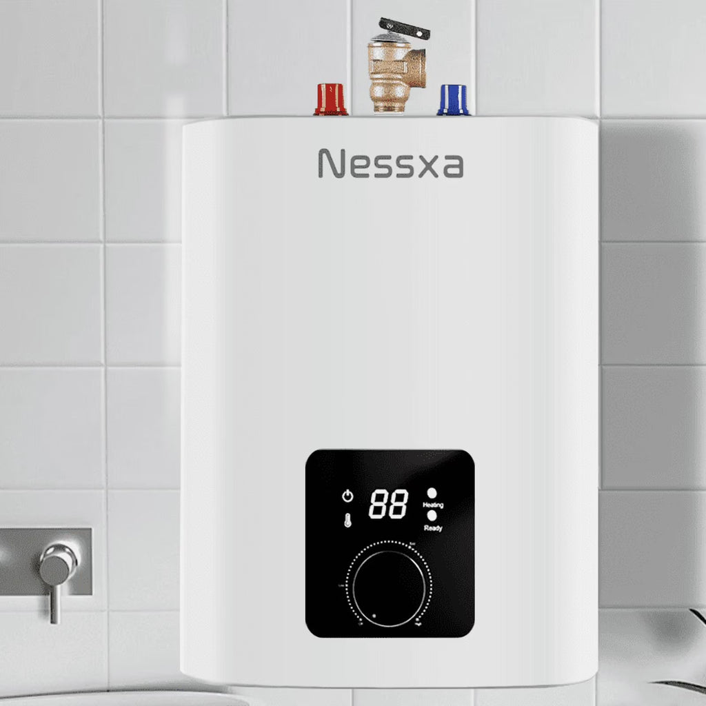 8 gallon mini instant electric water heater, 110V/1500W, kitchen sink quick heating water heater, bathroom household energy-saving water heater, instant heating, saving electricity and space