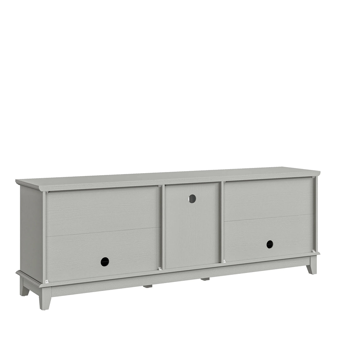 FESTIVO Rustic 72-Inch TV Stand with Adjustable Shelves, Hidden Storage - 72" in Width Light Grey