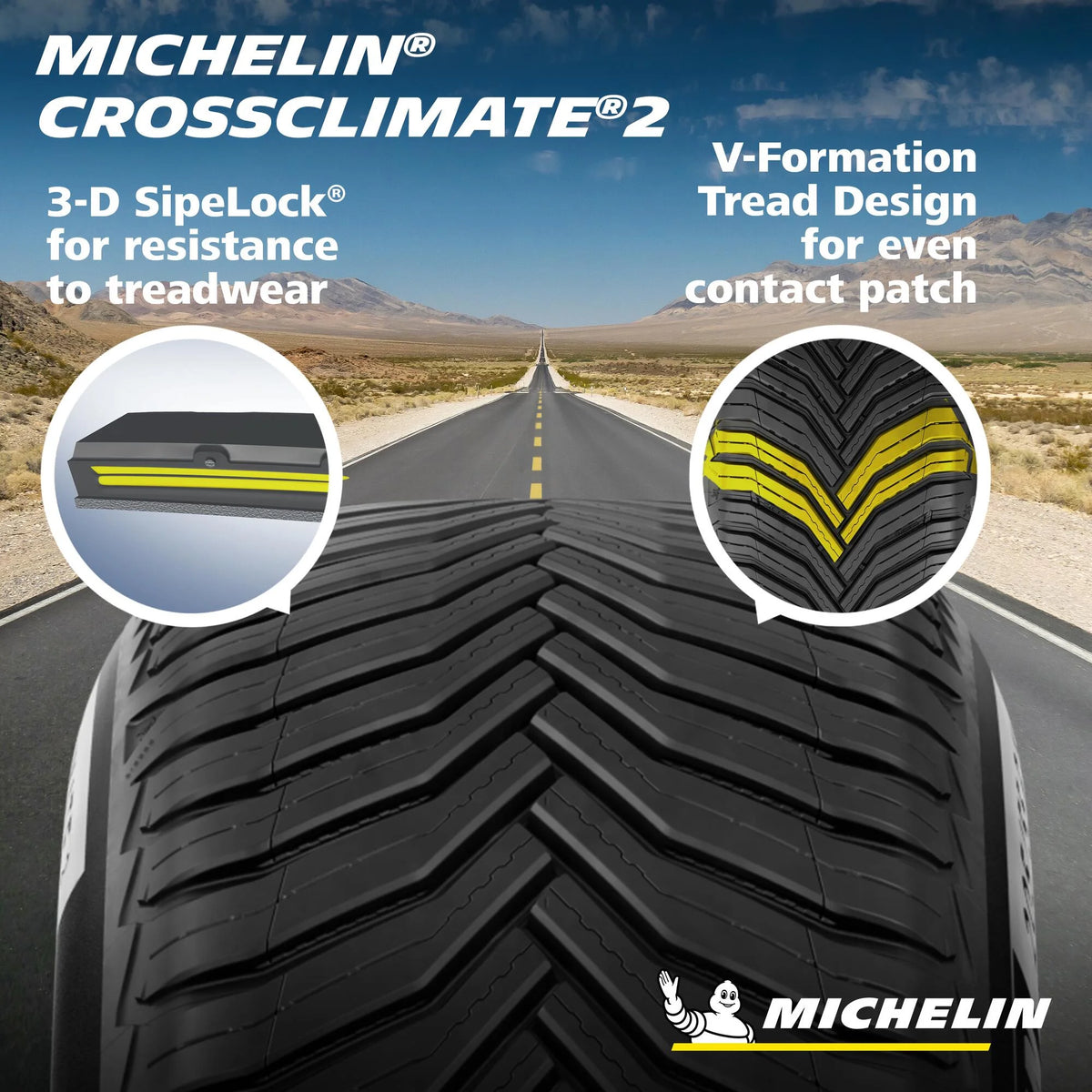 Michelin CrossClimate 2 235/45R20 100H XL All Weather Performance Tire