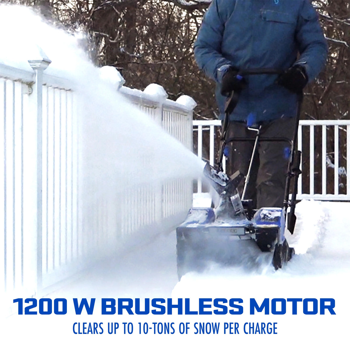 Snow Joe Snow Blower IONMAX, Cordless Electric Kit with LED Light, 24V-X2-SB18-TV1
