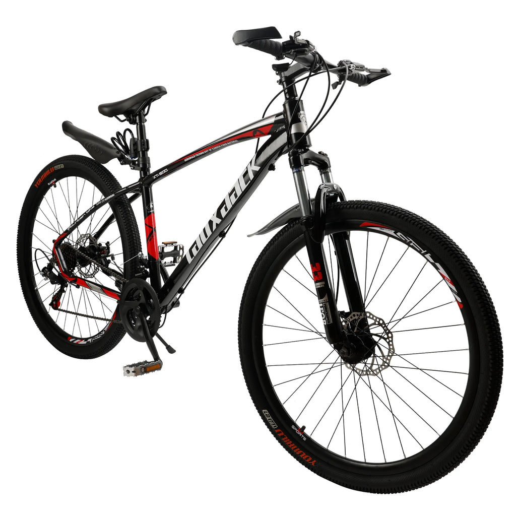 ARTUDATECH 27.5 Inch Mountain Bike, Shimano 21 Speed,  Dual Disc Brake Bike for Men Womens Adult, Full Suspension Bicycle