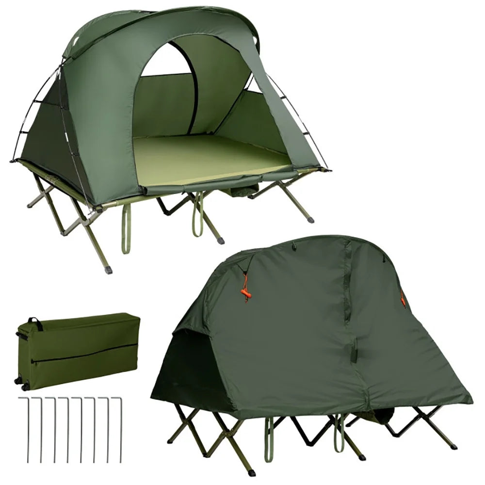 Kadyn Tent, Waterproof Tents,Camping Hiking Tents,2-Person Outdoor Camping Tent with External Cover-Green