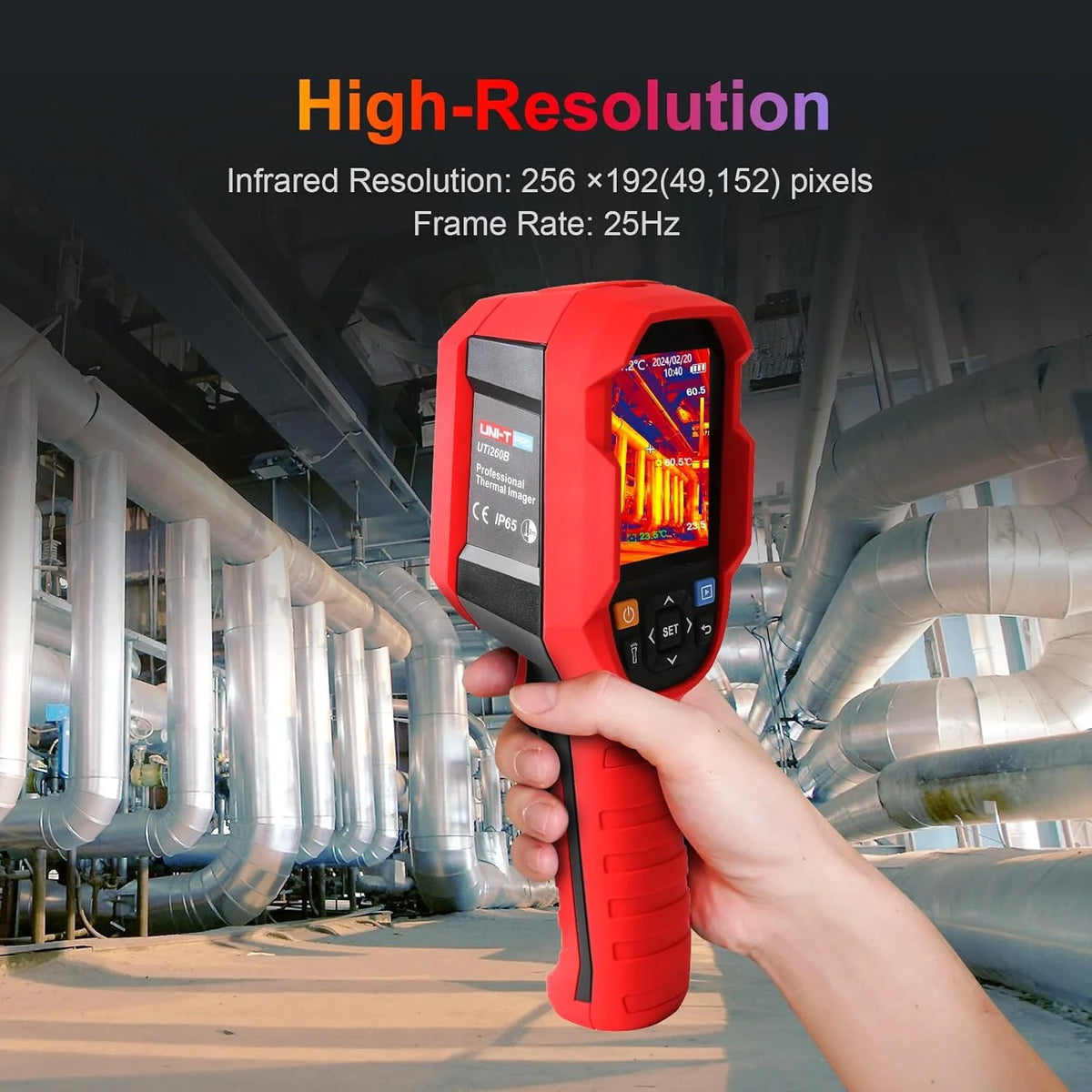 UNI-T UTI120S Thermal Imaging Camera 120x90 IR Resolution 10800 Pixels -20~400�� 2 Meter Drop Durability IP54 Rechargeable 16GB MicroSD