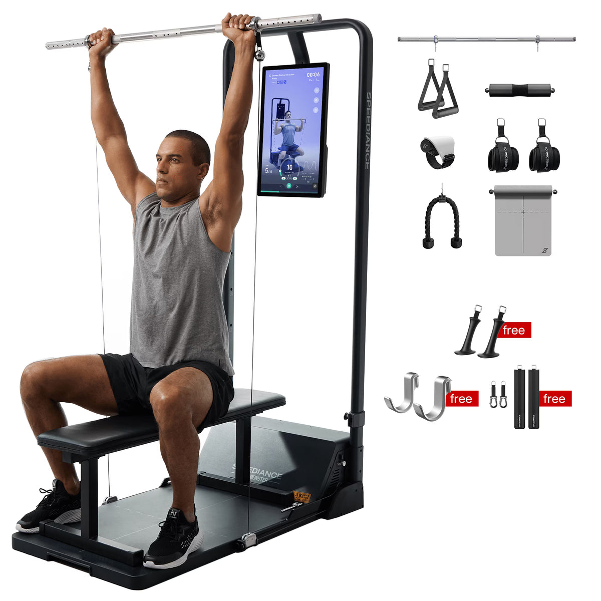 Speediance AI Smart Home Gym, All-in-One Digital Weight Workout Machine for Squat, Strength, Cardio, HIIT