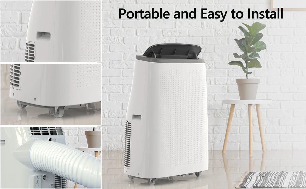 BLACK+DECKER BPP10WTB 14,000-BTU 3-Speed 1,250-Watt Portable Air Conditioner with Remote