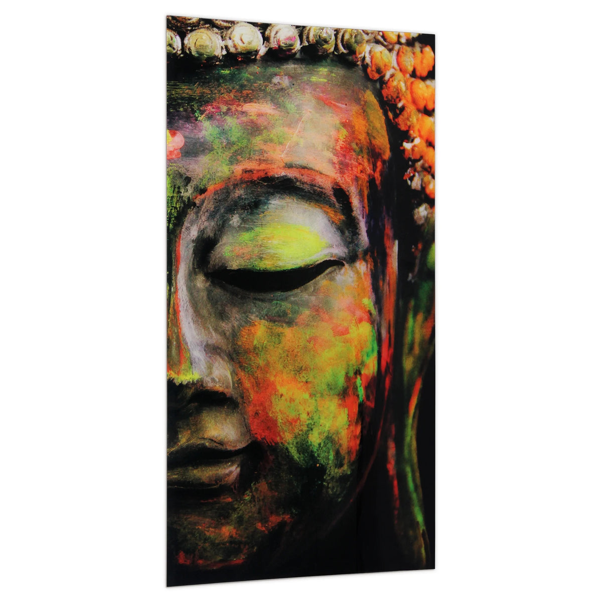 Empire Art Direct Blue Splash Frameless Free Floating Tempered Glass Panel Graphic Wall Art, 72" x 36", Ready to Hang