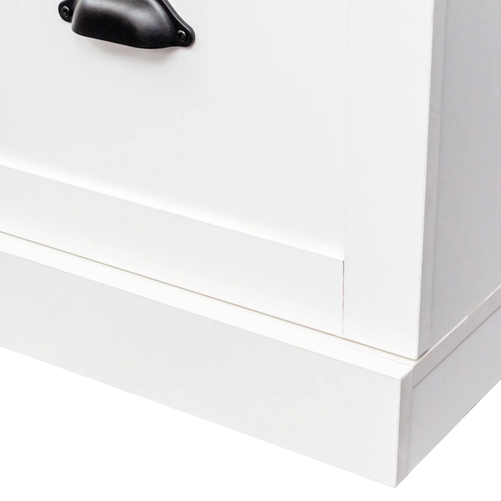 Harper & Bright Designs Farmhouse Hall Tree with Bench and Shoe Storage, Mudroom Bench with Coat Rack and Adjustable Shelves for Hallway, Living Room, White