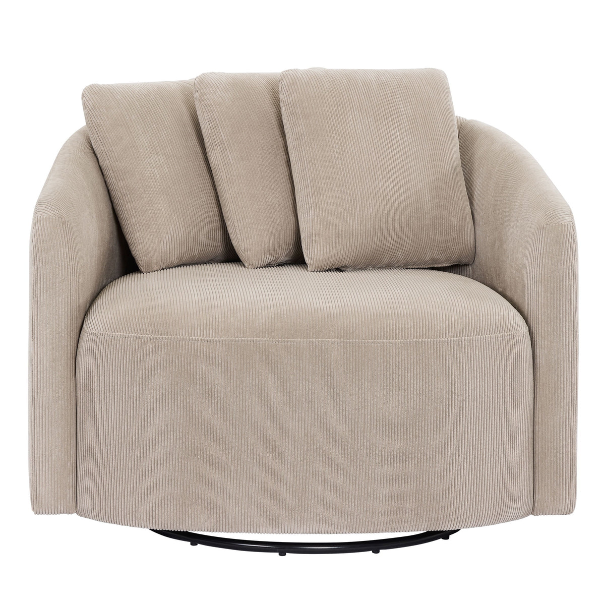 Beautiful Drew Accent Chair by Drew Barrymore, Cream Boucle