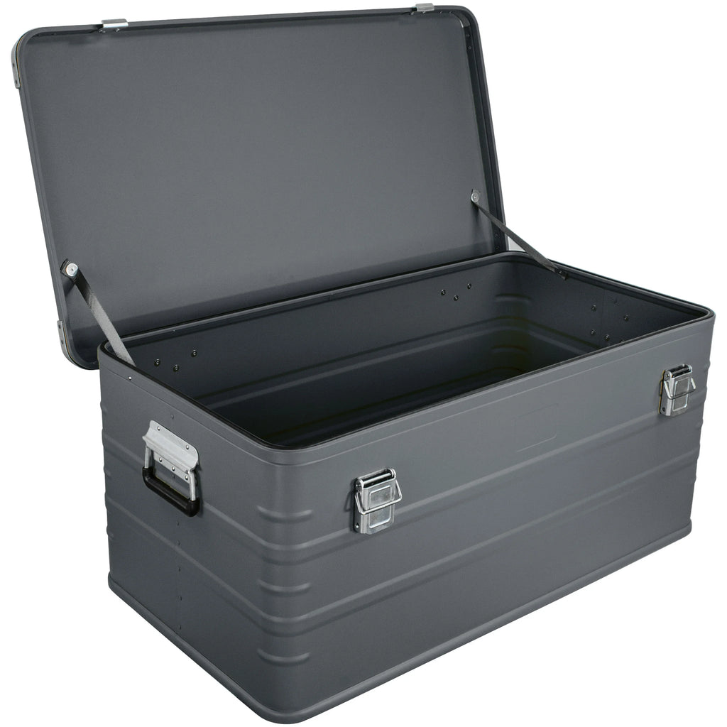 Crossover Aluminum Overland Storage, Trunk, Metal Cargo Case, Storage Box (147L X-Large, Black)