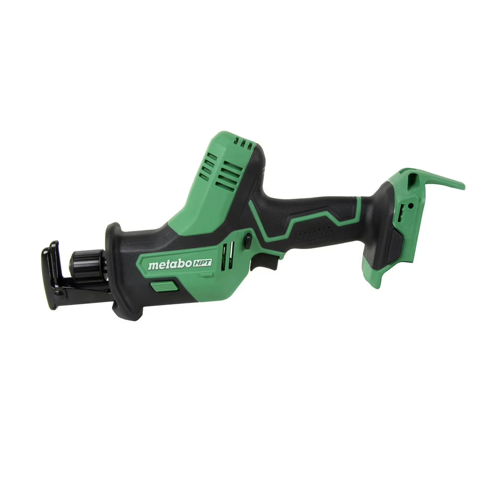 Metabo HPT 18V MultiVolt Cordless Reciprocating Saw | One-Handed Design | 3,200 Strokes Per Minute | Accepts Reciprocating or Jig Saw Blades | Lifetime Tool Warranty | CR18DAQ4