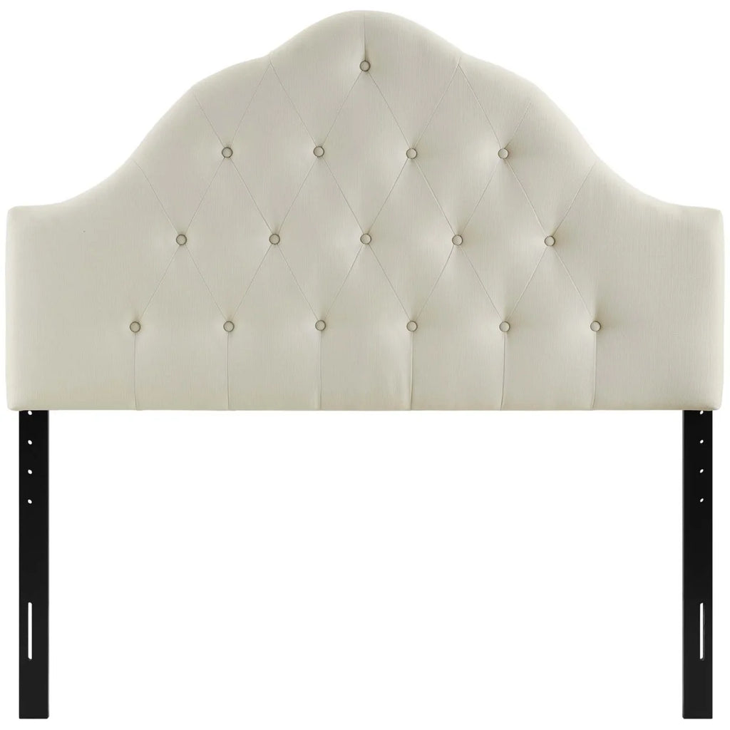 Modway Sovereign Queen Upholstered Fabric Headboard in Beige