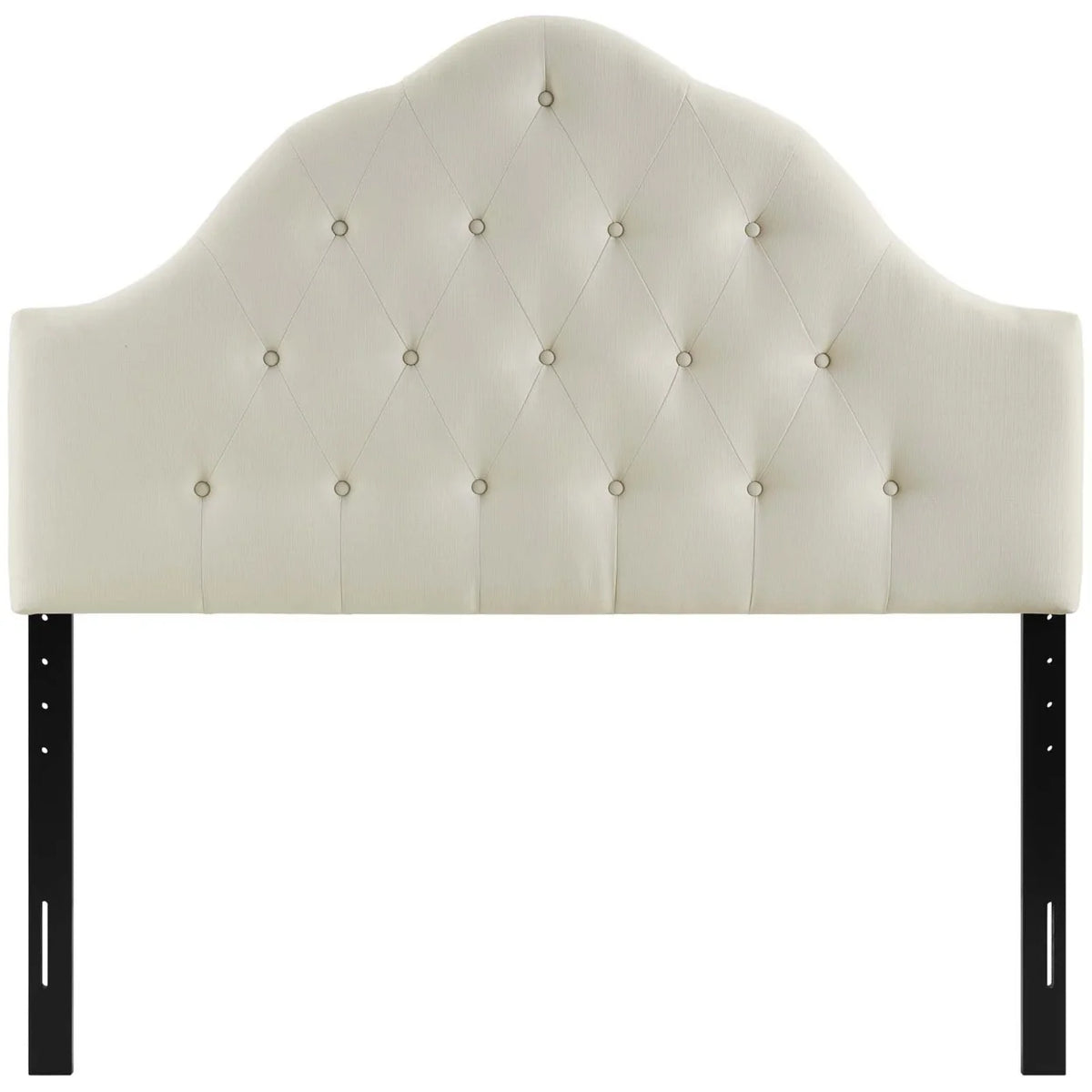 Modway Sovereign Queen Upholstered Fabric Headboard in Beige