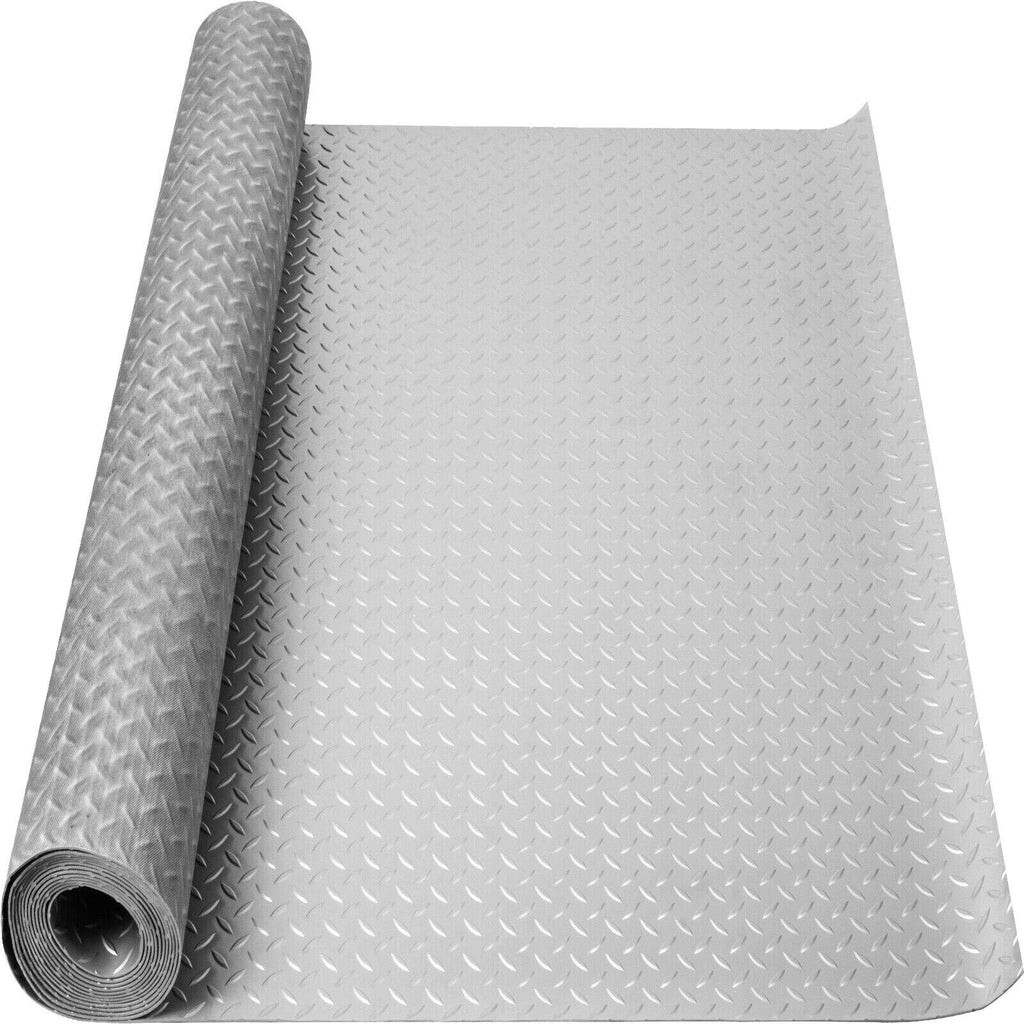 Heavy Duty Garage Flooring Mat Roll 2.5MM Thick Anti-Slip Trailer Floor Covering Raised Mat