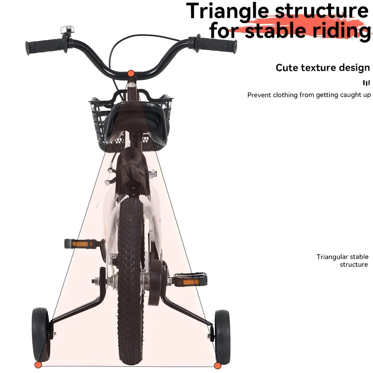 iRerts Kids Bike with Training Wheels, 16 Inch Kids Bicycle for Boys Girls Ages 4-8 Years Old, Girls Bicycles for Kids with Adjustable Seat, Fender and Varrier, Pink