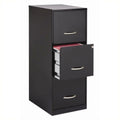 Scranton 3 Drawer Letter File Cabinet in Black