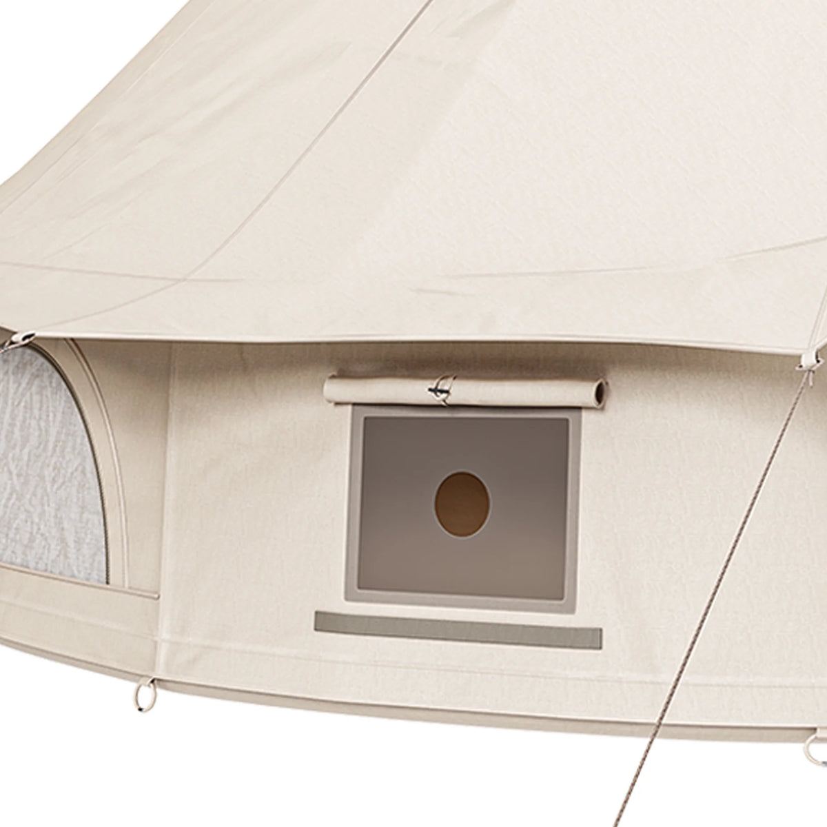 Dextrus Camping Tent with Stove Jacks & Windows for Outdoor Family Party, Camping, Picnic, Barbecue