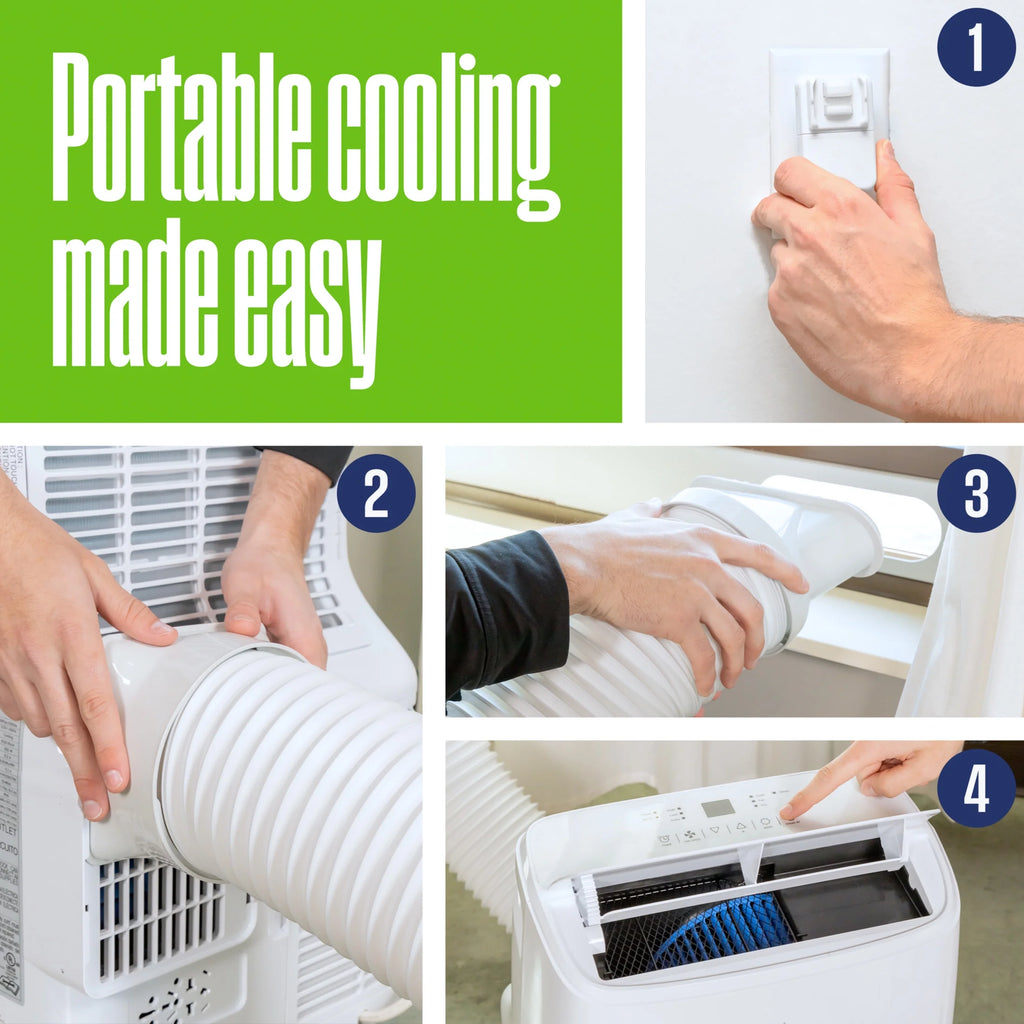 Westinghouse 12,000 BTU Portable Air Conditioner & Dehumidifier with Remote & Smart App, up to 550 Sq Ft