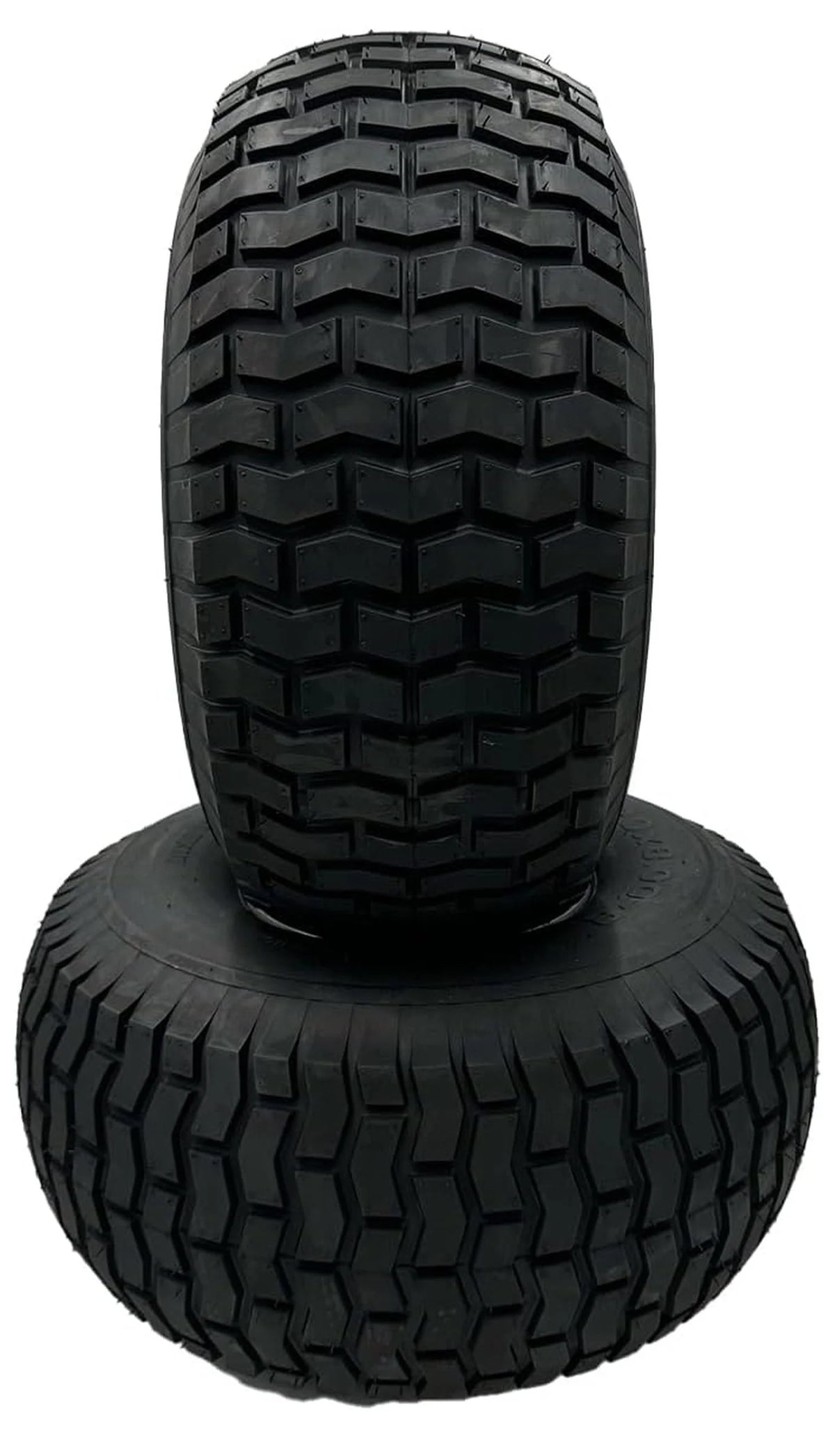 Set of 2 - Silver 20x8.00-8 Lawn Mower Tire with Rim - Fits on 3/4 Inch Axle