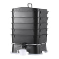 KFFKFF 5-Tier Worm Recycler, 50 L Indoor and Outdoor Worm Composting Container, Eco-Friendly Worm Cultivation Set, for Repurposing Kitchen Scraps, Worm Excreta, Worm Liquid