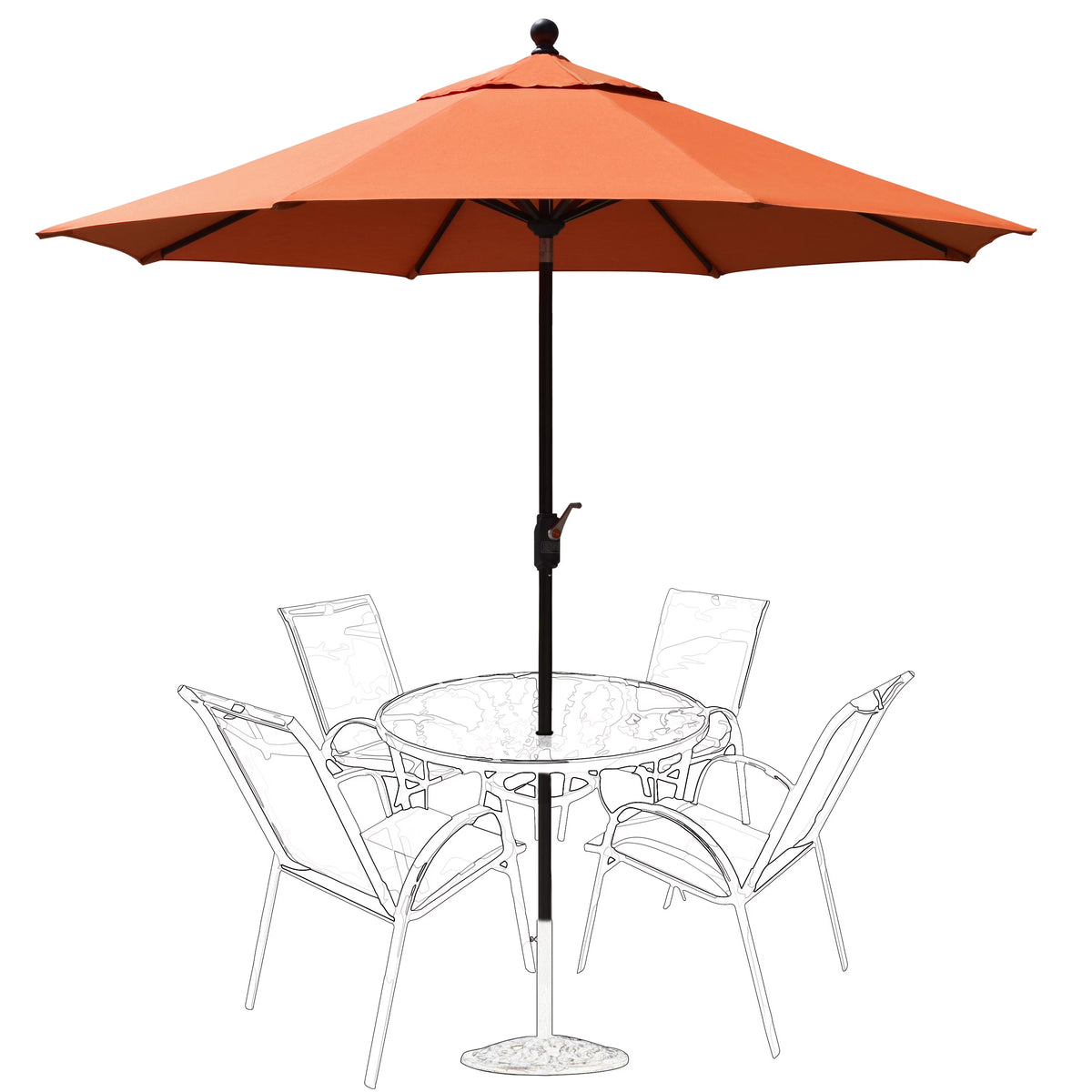 EliteShade 9Ft Market Umbrella Patio Outdoor Table Umbrella��Teal��