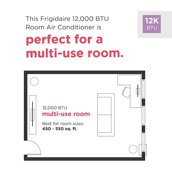 Frigidaire 8,000 BTU Window Room Air Conditioner with Wi-Fi up to 350 sq ft, White