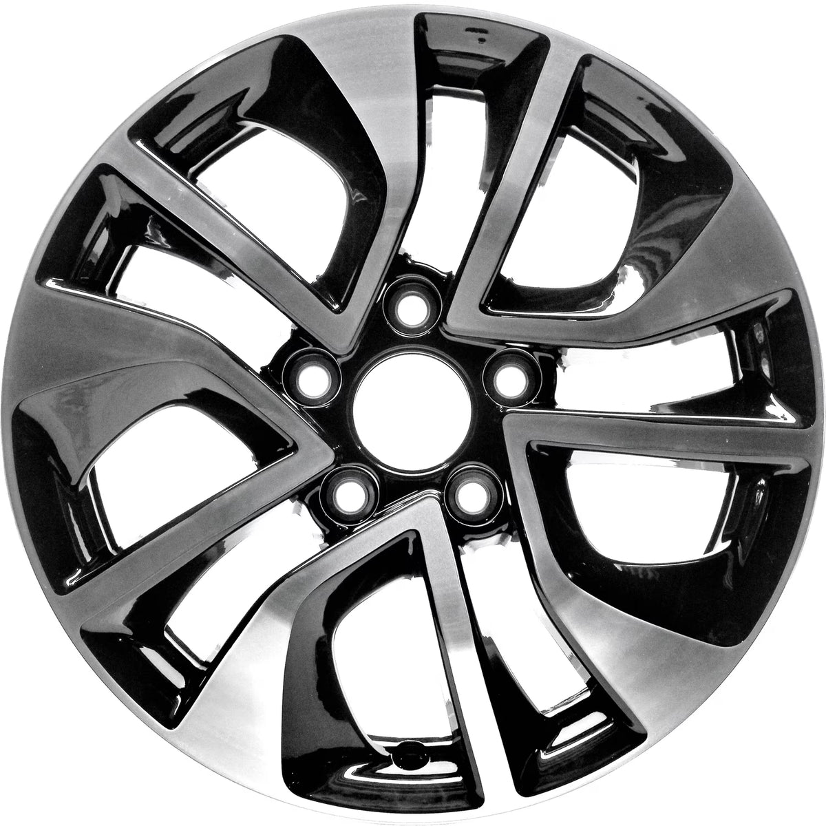 Remanufactured Machined and Painted Black Aluminum Wheel 16 x 6.5 42700TX9A91 fits 2013-2015 Honda Civic