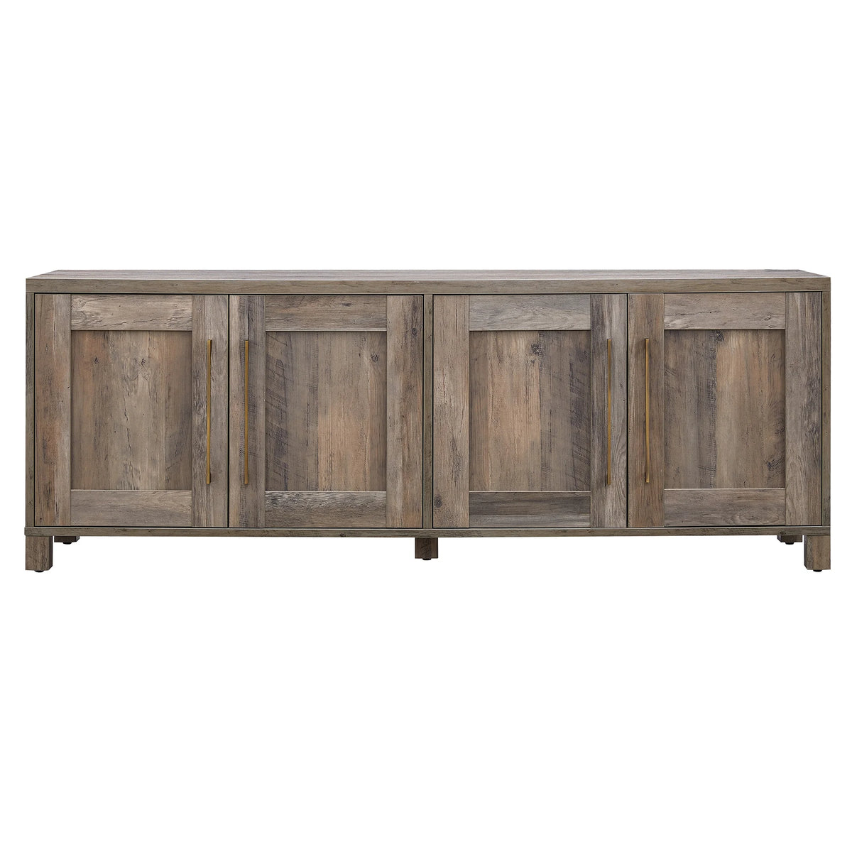 Evelyn&Zoe Chabot Rectangular TV Stand for TV's up to 75", Alder Brown