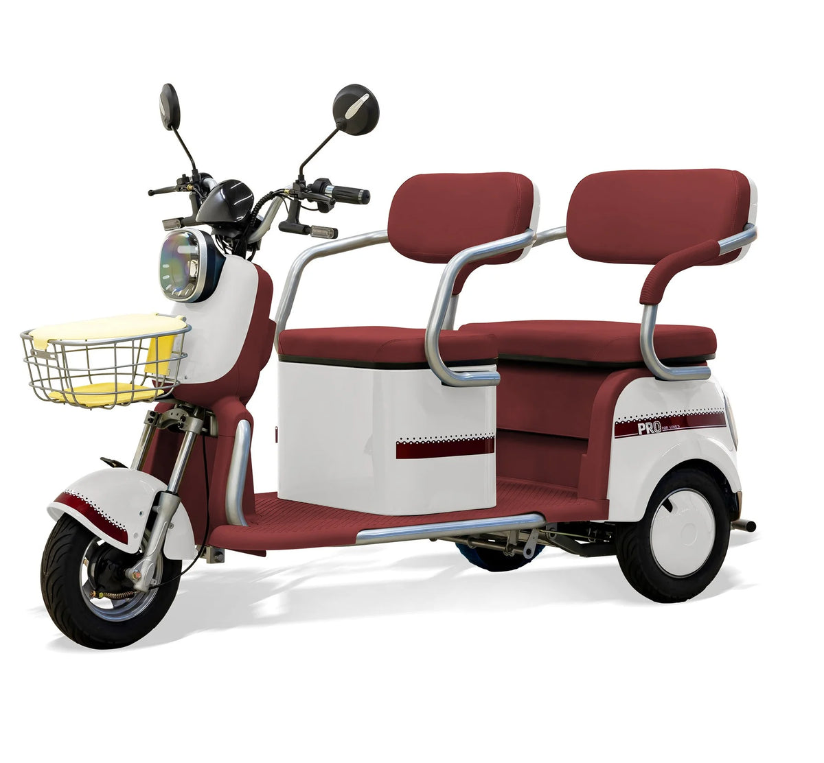 Massimo MGC E-Trike 3-Wheel Electric Cart �C 17 MPH, 2-Seater Adult Scooter �C Blue