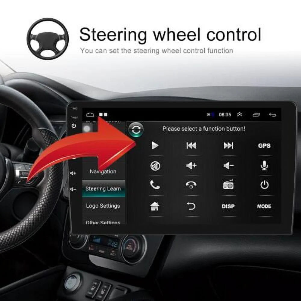 Car Radio Stereo for Toyota Camry 2015-2017, 10" Touchscreen Android 12 Support Carplay Android Auto Navigation Bluetooth Radio Video Steering Wheel Control Rear Camera 2G+32G,Black