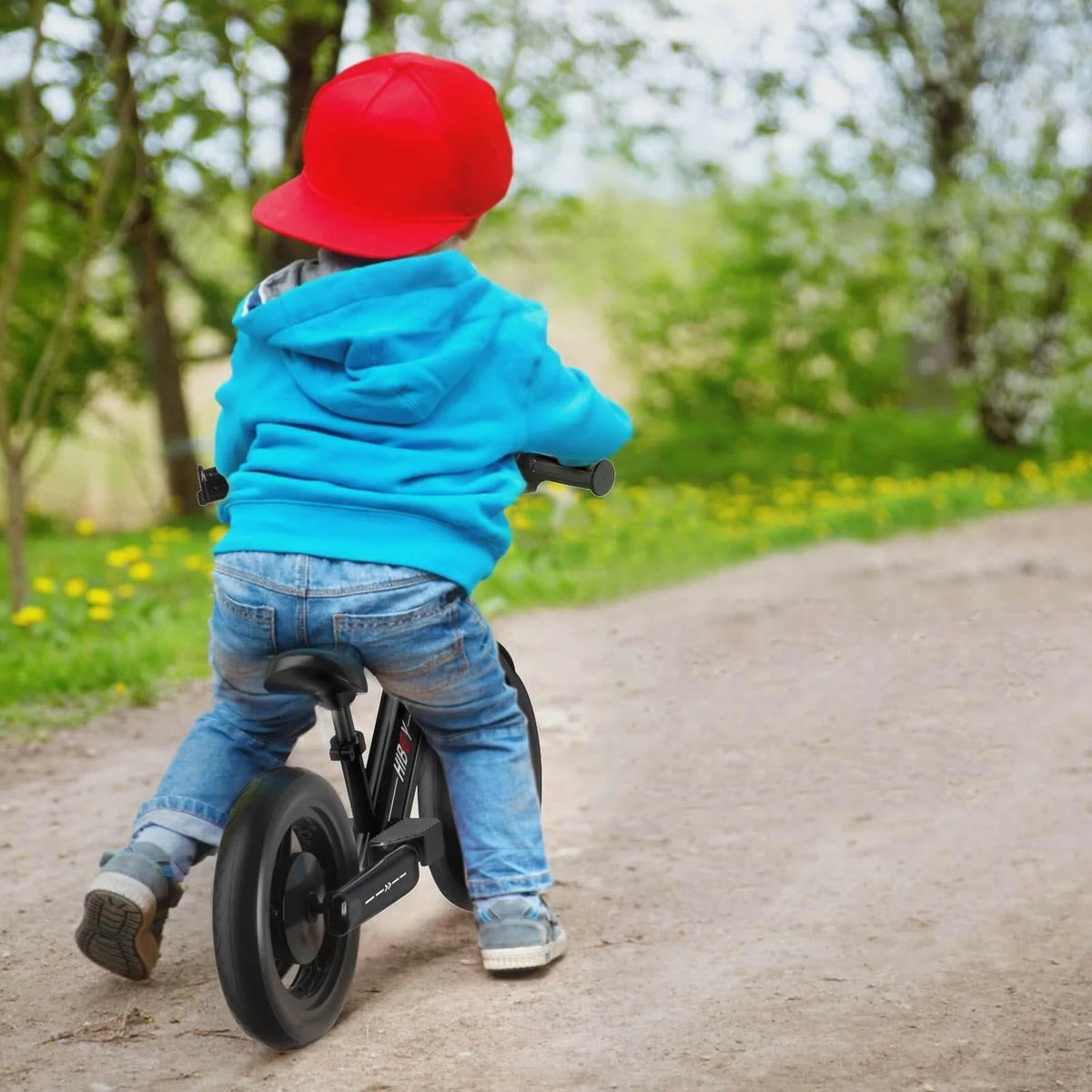 Hiboy BK1 Electric Bike for Kids Ages 3-5 Years, 24V 100W Electric Balance Bike 12 inch Inflatable Tire Adjustable Seat, Electric Bicycle Gift for Kids