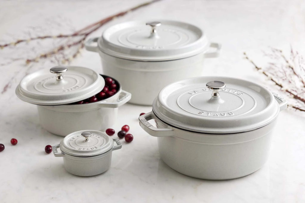 Staub Cast Iron 5.5-qt Round Cocotte - Cherry