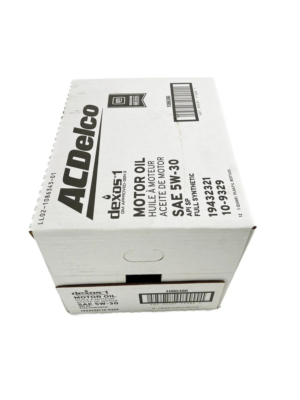 AC Delco GM Original Equipment 10-9329 (19432321) dexos?1 GEN 3 Full Synthetic 5W-30 Motor Oil - 1 qt. | Case of 12