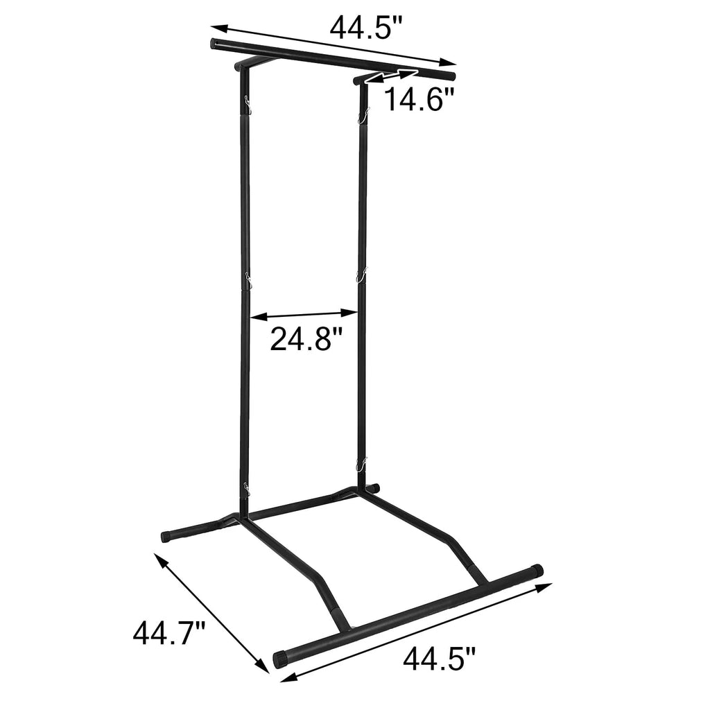 VEVOR 330LBS Pull Up Bar Free Standing Dip Station, Portable Power Tower Multi-Station for Home Gym Fitness Equipment with Storage Bag,Black
