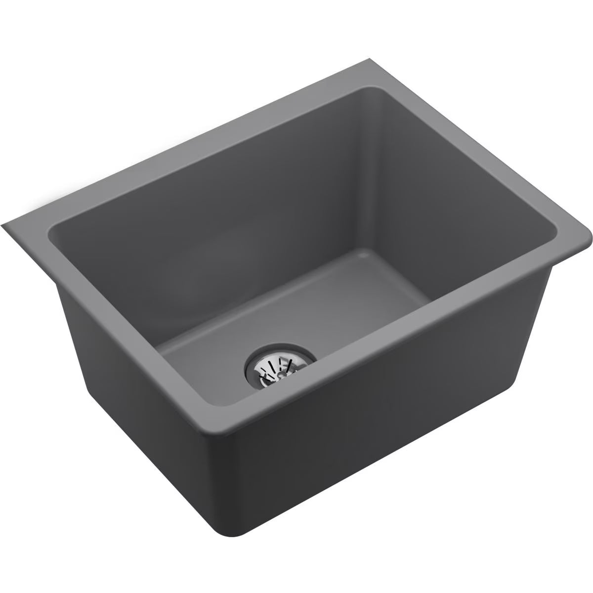 Elkay Quartz Classic 25" x 18-1/2" x 11-13/16", Undermount Laundry Sink with Perfect Drain, White